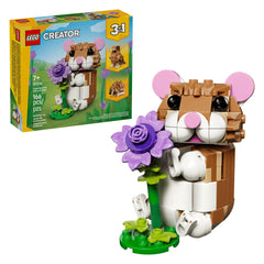 LEGO - Creator 3 in 1 Criceto Carino con un Fiore - Giocattoli da Costruzione