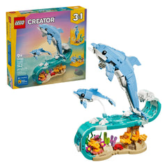 LEGO - Creator 3 in 1 Animali Marini Bellissimi Delfini - Giocattoli da Costruzione