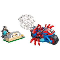 LEGO - Marvel Spidey sulla sua motocicletta contro Rhino - Set di costruzione giocattoli
