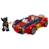 LEGO - Super Heroes Spider-Man Auto contro Wolverine Venomizzato - Giocattoli da Costruzione