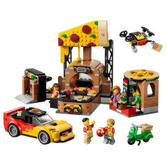 LEGO - City Pizza Delivery Experience with Vehicles - Construction Set Toys - +6 - 72060496