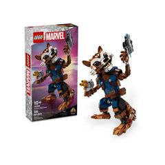 Lego - Marvel Super Heroes - Rocket e Baby Groot - Set di Costruzione Giocattoli