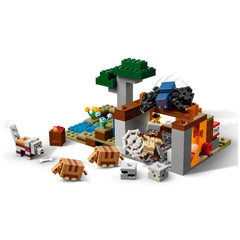 Lego - Minecraft - L'Expeditione della Miniera Armadillo - Set di Giocattoli da Costruzione