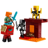 Lego - Minecraft - La Battaglia della Lava nel Nether - Set di Costruzione Giocattoli