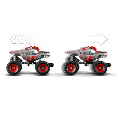 Lego - Technic - Monster Jam ThunderROARus Pull-Back - Set di Costruzione Giocattoli