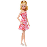 Mattel - Barbie Bambola Base Abito Floreale Rosso - Giocattoli, Set di Giocattoli e Figure