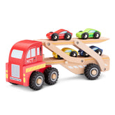 New Classic Toys - Car Transporter With 4 Vehicles - Play Vehicles