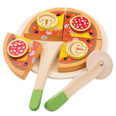 New Classic Toys - Cuttingset - Pizza Salami - Pretend Professions & Role Playing