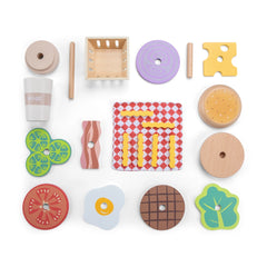 New Classic Toys - Pretend Professions - Fast Food Play Set - Wooden - 3 Years