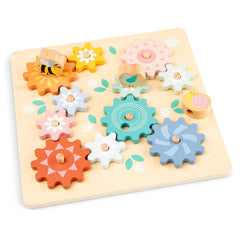 New Classic Toys - Puzzle a ingranaggi rotanti - Giardino - Giochi educativi
