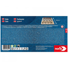 Noris - Deluxe Chess in wooden box - Board Games - International Edition - Board Games