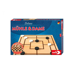 Noris - Deluxe - Morris & Checkers - Board Games - International Edition - Board Games