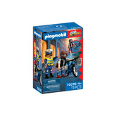 PLAYMOBIL - Furto di Bicicletta - City Action - +4 - Giocattoli Playset - 72076 - 80772076