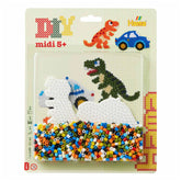 Set di perline termoadesive Pet Hama Dino 1100 pezzi.