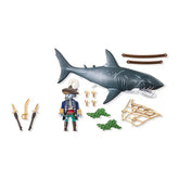 Playmobil - Squalo Gigante con Pirata - Set di Giocattoli