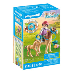 Playmobil Cavalli della Cascata Bambino con Pony e Puledro - 71498