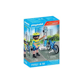Playmobil - Pattuglia in Bicicletta della Polizia - Set di Giocattoli