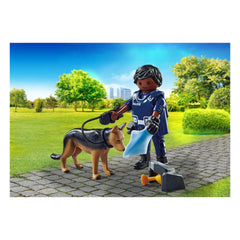 Playmobil Specials Ufficiale di Polizia con Cane Antisabotaggio - 71162