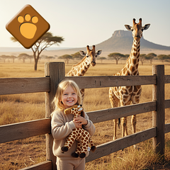 Plush & Co - Kypzy Piccola Giraffa Peluche 38 cm - Animali di Peluche