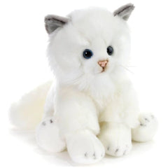 Plush & Co - Raji Gatto Bianco Seduto Peluche 30 cm - Animali di Peluche