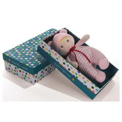 Ma Copine - Peluche - Bambola a righe rosa - 30 cm - 3+ Anni