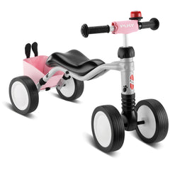 Puky - Wutsch Bundle Pink and Gray Metal Quadricycle - Outdoor Play Equipement Puky