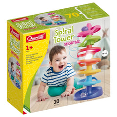 Quercetti - Giochi Prima Infanzia e Neonati - Spiral Tower Brightball - 46 cm - 1+ Anni
