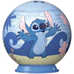 Ravensburger - Palla Puzzle 3D - Disney - Stitch - Figure da Gioco d'Azione