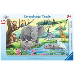 Ravensburger - Animali Africani - 15 Pezzi - Puzzle