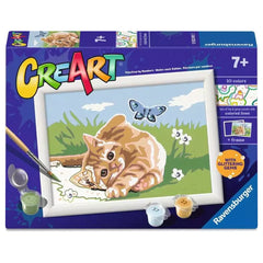 Ravensburger - Giochi creativi - CreArt Gatto Gioioso Kit - 7 Anni - Gioco educativo