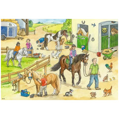 Ravensburger - At The Horse Farm - 2x24 Pieces - Puzzles