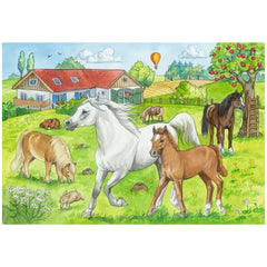 Ravensburger - At The Horse Farm - 2x24 Pieces - Puzzles