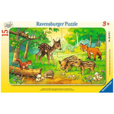 Ravensburger - Animali della Foresta per Bambini - 15 Pezzi - Puzzle