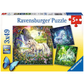 Ravensburger - Bellissimi Unicorni - 3x49 Pezzi - Puzzle