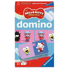 Ravensburger - Board Games - Hello Kitty Domino - Travel Game - 3 Years - Educational Play