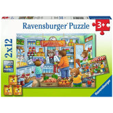 Ravensburger - Andiamo a fare shopping - 2x12 pezzi - Puzzle
