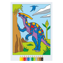 Ravensburger - CreArt - Libro da Colorare Creativo - Dinosauri Spaventosi - Arti e Mestieri