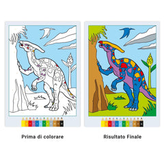 Ravensburger - CreArt - Libro da Colorare Creativo - Dinosauri Spaventosi - Arti e Mestieri