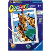 Ravensburger - Creart Giraffe Carine - Pittura per Numeri - Arti e Mestieri