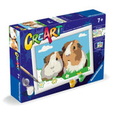 Ravensburger - Creart Guinea Pigs - Painting By Numbers - Arts & Crafts