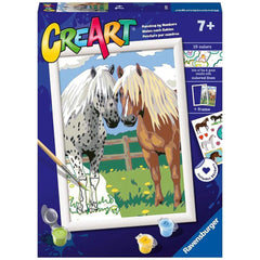 Ravensburger - Creart Coppia di Cavalli - Pittura per Numeri - Arti e Mestieri