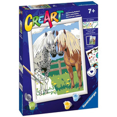 Ravensburger - Creart Coppia di Cavalli - Pittura per Numeri - Arti e Mestieri