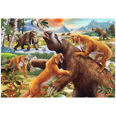 Ravensburger - Dinosauri - Animali Preistorici Selvaggi - 2x24 Pezzi - Puzzle