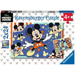 Ravensburger - Disney Topolino - 2x24 Pezzi - Puzzle