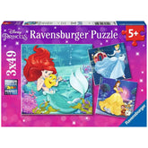 Ravensburger - Disney Princess - Avventure delle Principesse - 3x49 Pezzi - Puzzle