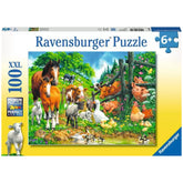 Ravensburger - Raduno di Animali - 100 Pezzi - Puzzle