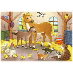 Ravensburger - Famiglie di Animali Felici - 2x12 Pezzi - Puzzle