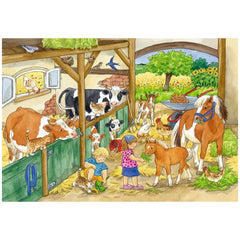 Ravensburger - Vita Felice in Campagna - 2x24 Pezzi - Puzzle