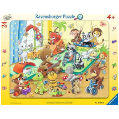 Ravensburger - Nel Giardino D'Infanzia Degli Animali - 24 Pezzi - Puzzle