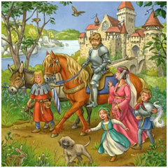 Ravensburger - Knights Tournament In The Middle Ages - 3x49 Pieces - Puzzles